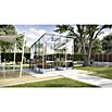 Vitavia Gewächshaus Freya 7600 (2,92 x 2,58 x 2,4 m, Farbe: Aluminium, Einscheibensicherheitsglas (ESG))