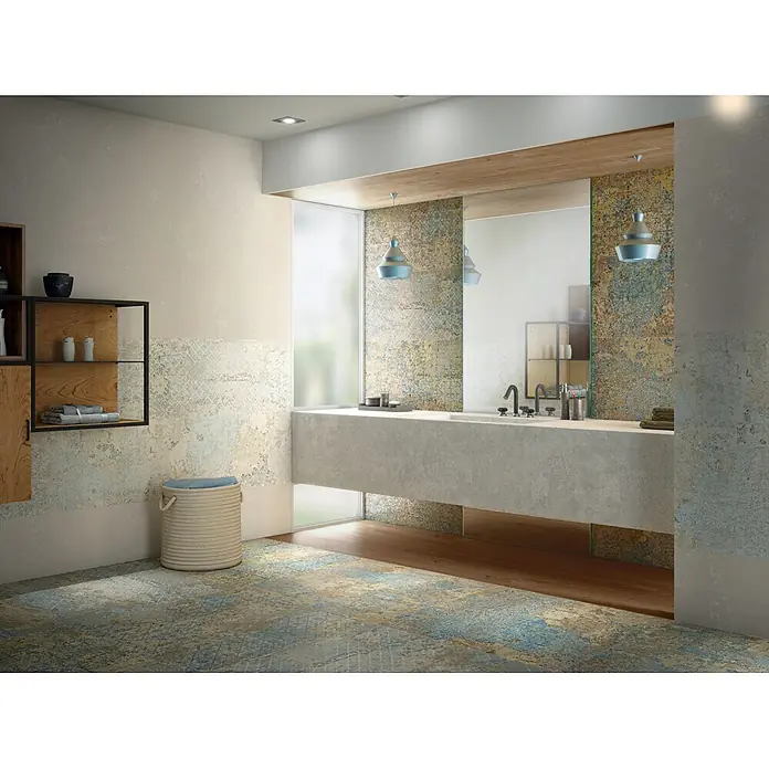 Feinsteinzeugfliese Carpet Natural - 100 x 100 cm, Sand, Matt - Stimmungsaufnahme