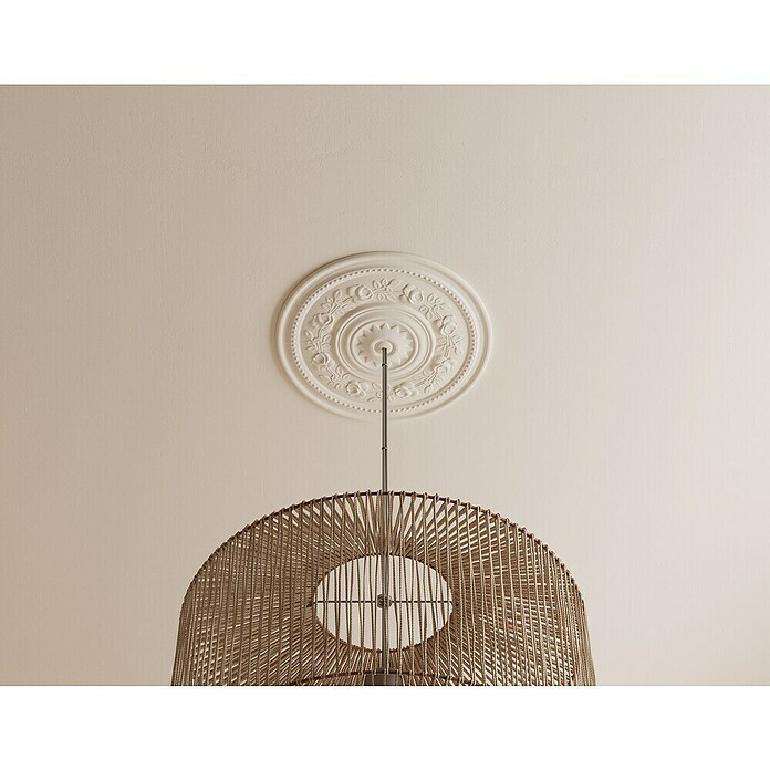 Nmc Decoflair Roseta B16 (Diámetro: 39 cm, Poliestireno expandido (EPS), Blanco) | BAUHAUS