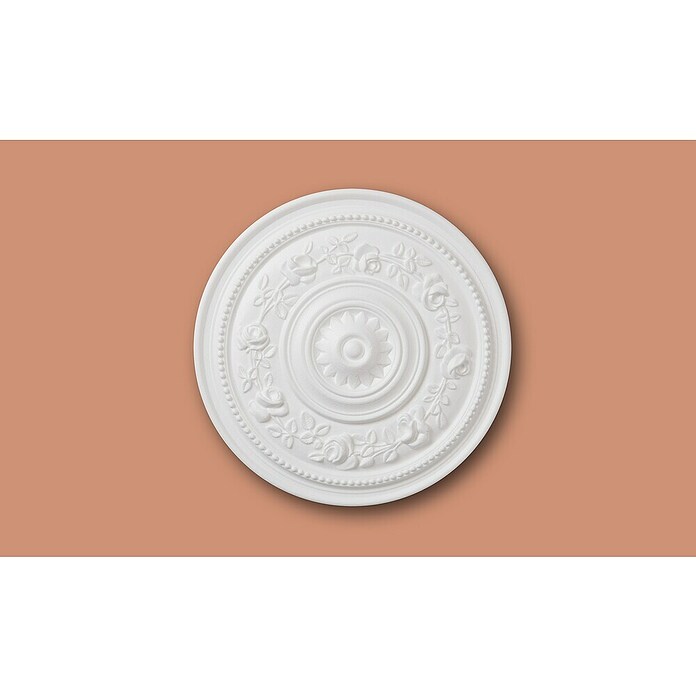 Nmc Decoflair Roseta B16 (Diámetro: 39 cm, Poliestireno expandido (EPS), Blanco) | BAUHAUS
