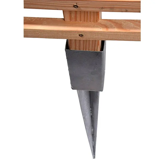 Dobar Rankhilfe Fagus - B x H: 84 x 160 cm, Hellbraun - Holzpfosten mit Metallspitze für stabilen Halt im Boden, ideal für Zäune oder Gartenstrukturen.