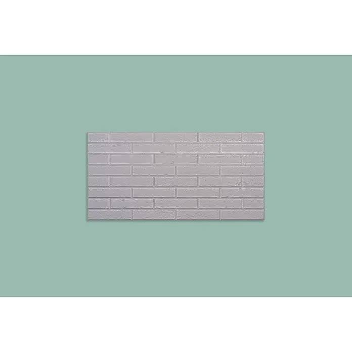 Nmc Decoflair Wandpaneel - Stone Wall Silver, 100 x 50 cm, Kunststoff - Nahaufnahme einer Wand mit Paneelen in Steinoptik, die eine realistische und stilvolle Textur für Innenräume bietet.