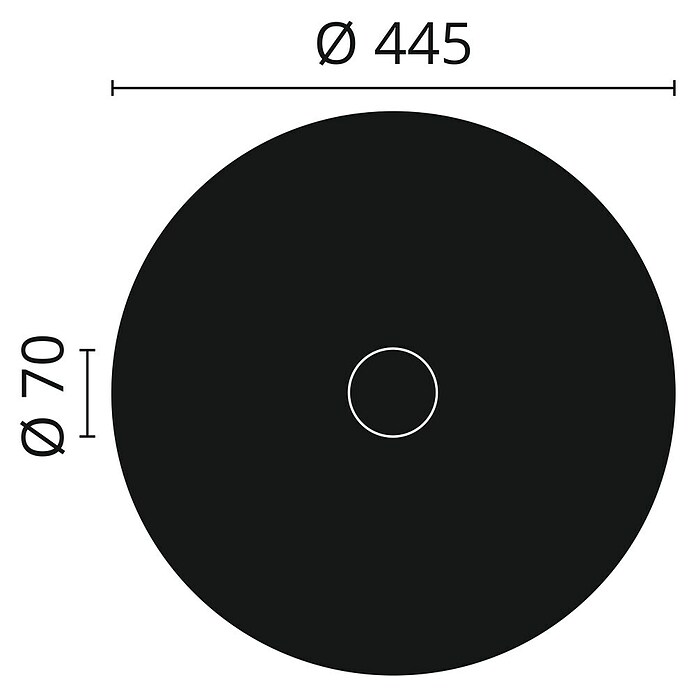 Nmc Decoflair Rosette B25 (Durchmesser: 445 mm, Expandiertes Polystyrol (EPS), Weiß) | BAUHAUS