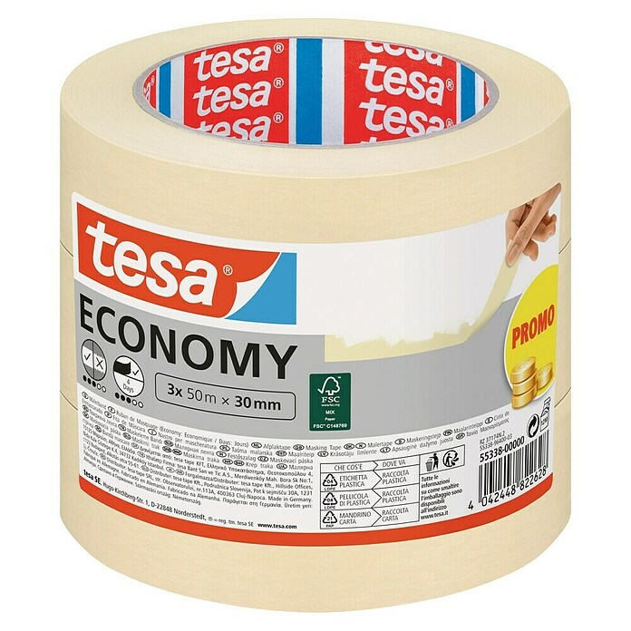 MALER-KREPP         3 X 50M:30MM        TESA
