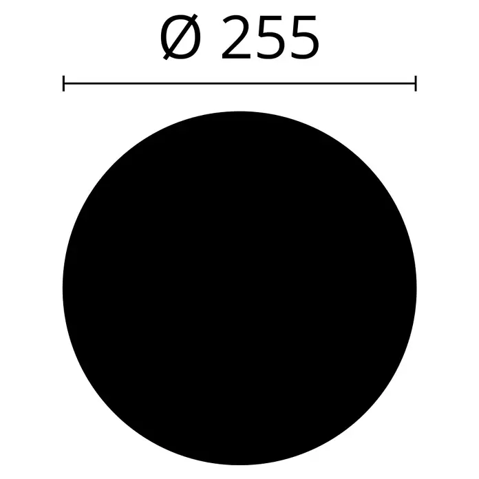 Nmc Decoflair Rosette B15 - Durchmesser: 255 mm, Expandiertes Polystyrol (EPS), Weiß - Schwarze Kreisscheibe mit Durchmesser 255.