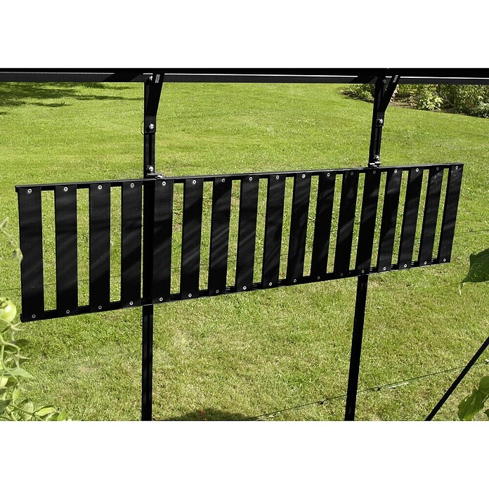 Vitavia Aluminiumregal (31 x 120 cm, Schwarz, Abklappbar)