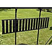 Vitavia Aluminiumregal (31 x 120 cm, Schwarz, Abklappbar)