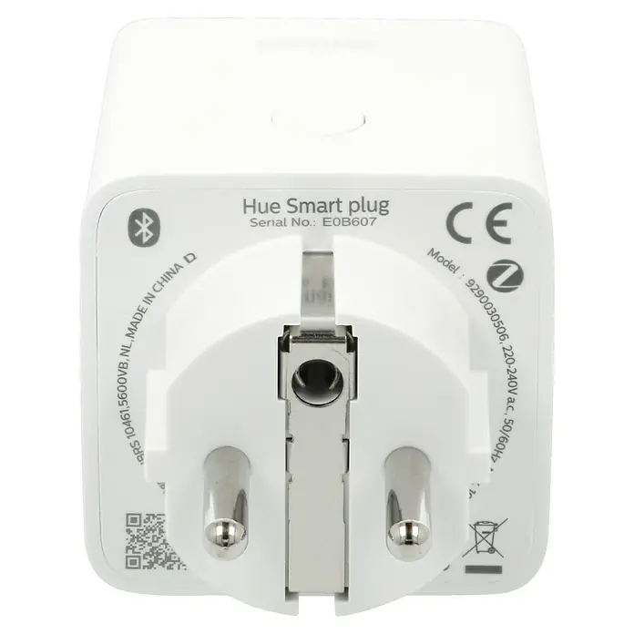Philips Hue Funksteckdose Plug - Weiß, Max. Anschlussleistung: 2.300 W, 1 Stk. - Das Hue Smart Plug ist ein intelligenter Stecker, der es ermöglicht, herkömmliche Geräte per App zu steuern.