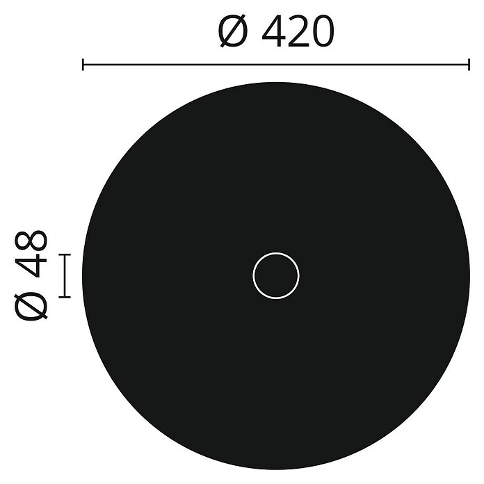 Nmc Decoflair Rosette B23 (Durchmesser: 420 mm, Expandiertes Polystyrol (EPS), Weiß) | BAUHAUS