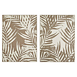 Outdoor-Teppich Wendeteppich Reno Palme (Taupe, 220 x 160 cm, 100 % Polypropylen)
