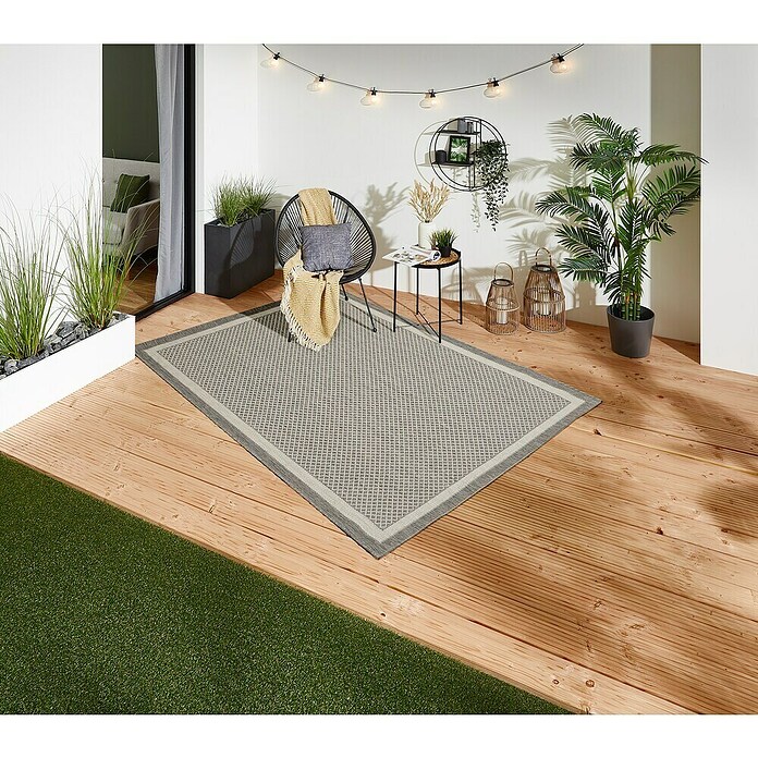 Outdoor-Teppich Newberry (Grau, 230 x 160 cm, 100 % Polypropylen) | BAUHAUS