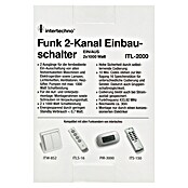 Intertechno Funk-Einbauschalter Funk-Doppeleinbauschalter (1.000 W, Reichweite ca.: 30 m) | BAUHAUS