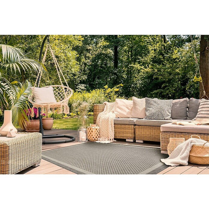 Outdoor-Teppich Newberry (Grau, 230 x 160 cm, 100 % Polypropylen) | BAUHAUS