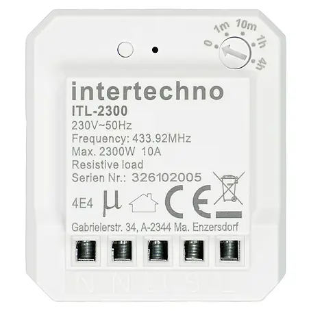 Intertechno  Funk-Einbauschalter ITL-2300