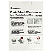 Intertechno Funk-Wandsender ITW-802 (2-fach, Selbstlernend (automatisch), Reichweite ca.: 30 m) | BAUHAUS