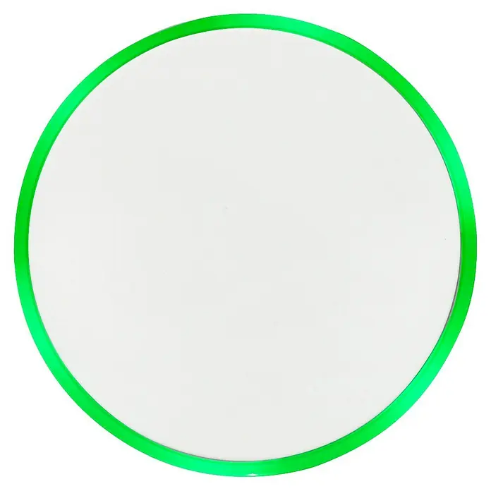 Intertechno Funksender ITF-100 - Reichweite ca.: 30 m, Batteriebetrieben - Helle LED-Deckenleuchte mit grünem Rand, ideal für moderne Räume. Energiesparend und stilvoll.