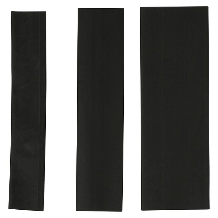 Voltomat Wärme-Schrumpfschlauch-Set (3 x 5 Stk., Schwarz, Schrumpftemperatur: 120 °C, Schrumpfrate: 2:1)