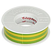 UniTEC Cinta aislante (Verde/Amarillo, 10 m x 15 mm x 0,15 mm)