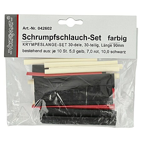 127-teiliges Schrumpfschlauch-Sortiment 2:1 – 7 Größen, Für Kabelisolierung & Lötstellen