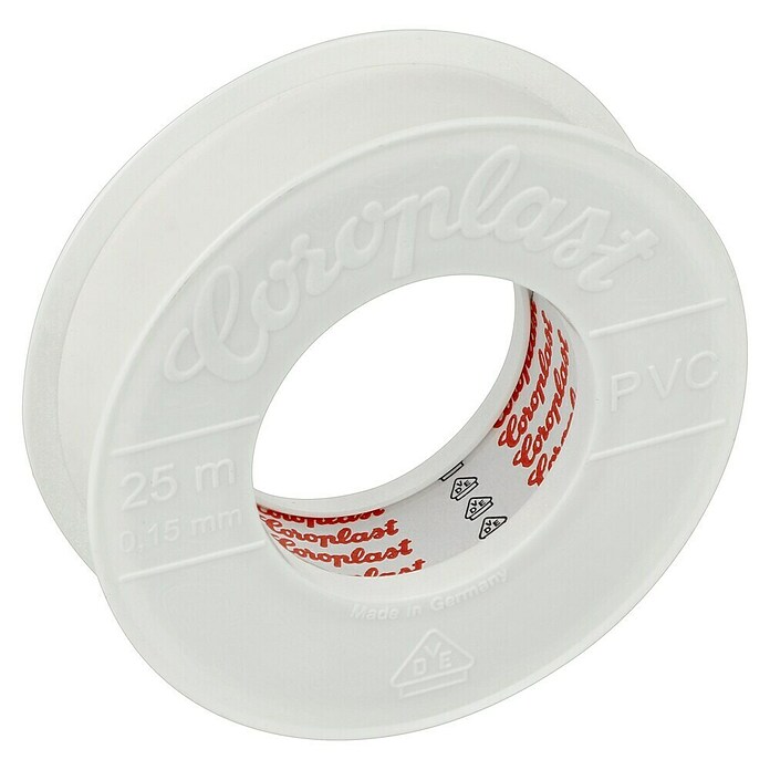 Coroplast Izolacijski trak  (Bela, 25 m x 15 mm x 0,15 mm, PVC) | 3325 - Isolierband | CBFD - Verbindungsklemmen | CBF - Hausinstallation | CB - Elektroinstallation | C - Elektro | BAUHAUS