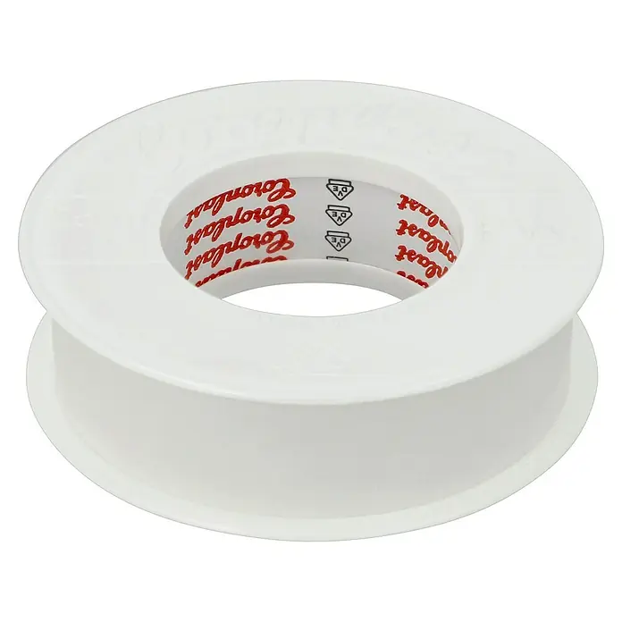 Coroplast Isolierband - Weiß, 25 m x 15 mm x 0,15 mm, PVC - Nahaufnahme einer weißen Coroplast Dichtscheibe, die für dichte Verbindungen sorgt. Ideal für professionelle Anwendungen.