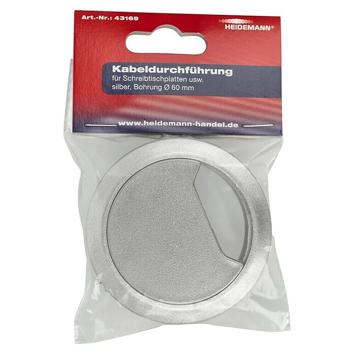 Kabeldurchführung (Silber, Durchmesser: 60 mm) | BAUHAUS