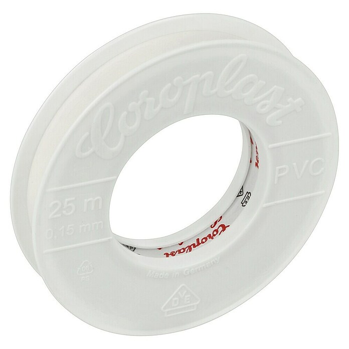 UniTEC Isolierband (Weiß, 25 m x 15 mm x 0,15 mm)