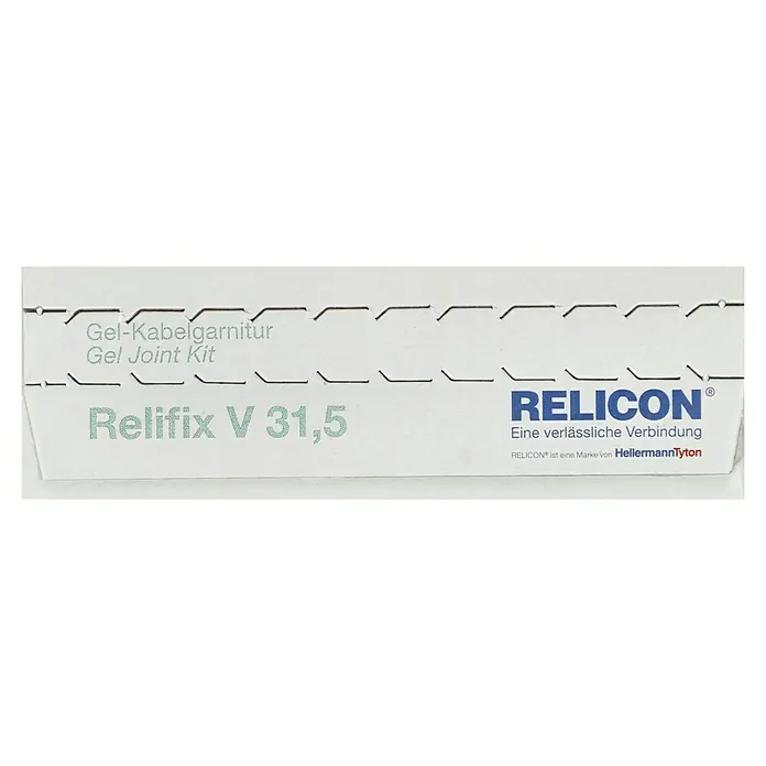 HellermannTyton Gelmuffe - Geeignet für: 3 x 0,5 bis 3 x 2,5 mm² - Das Relifix V 31,5 Gel-Kabelgarnitur von Relicon ist eine zuverlässige Verbindung für Ihre Kabel, eine hochwertige Lösung von HellermannTyton.