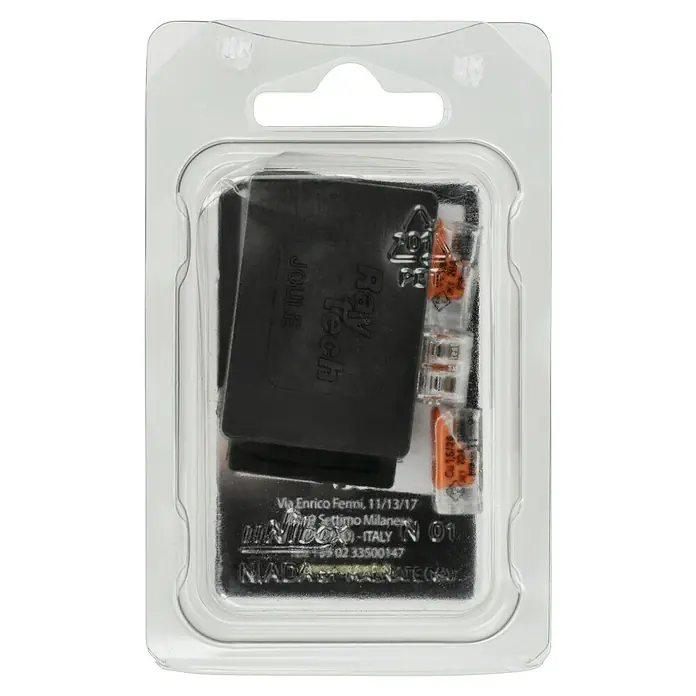 RayTech Gelmuffe Nano 6 - Schwarz, 1 Stk., IPX8 - Verpackte Raytech Joule-Verbindungsklemmen, ideal für schnelle und sichere elektrische Verbindungen.