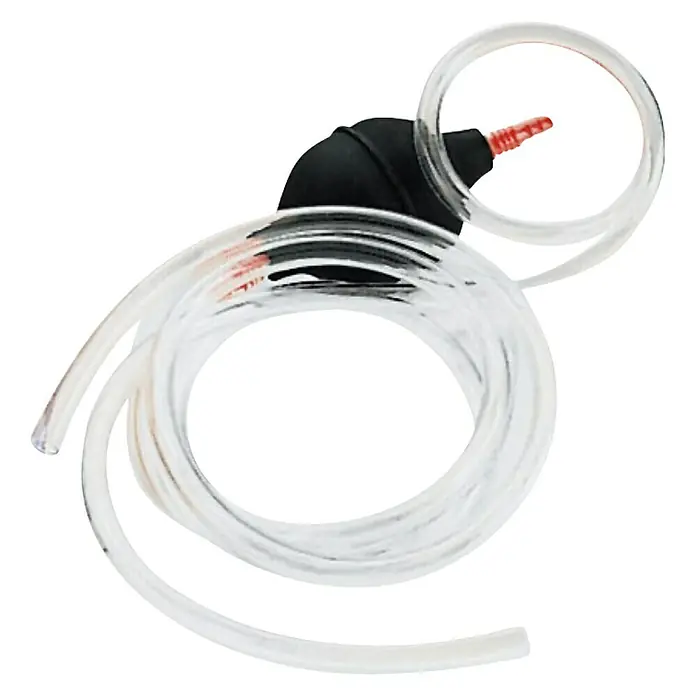 Set de aspiración Siphon Pump - Apto para: Líquidos - Un soplador de aire negro con un tubo transparente, perfecto para limpiar cámaras y equipos electrónicos sensibles con precisión.