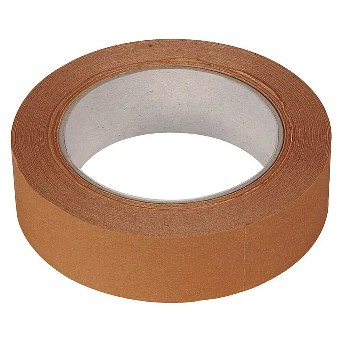 Wolfcraft Puerta antipolvo 4005000 - L x An: 2,15 x 1,05 m - Primer plano de un rollo de cinta de embalar, una herramienta esencial para sellar y empaquetar paquetes de forma segura.