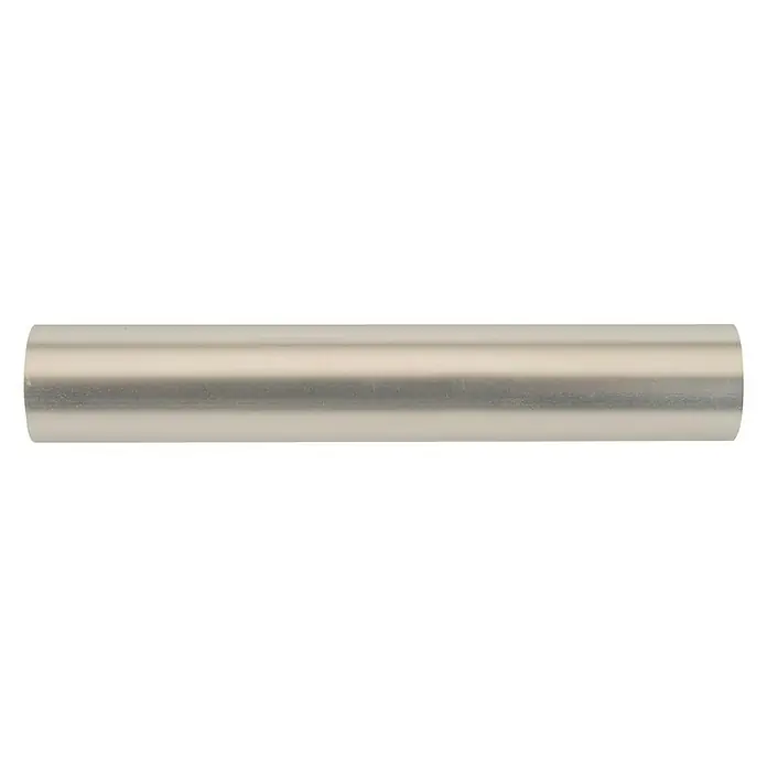 Barra para cortinas metálica Ec - Ø x L: 28 mm x 250 cm, Plateado - Barra de metal: Una barra de metal brillante, perfecta para diversas aplicaciones, desde la construcción hasta la artesanía.