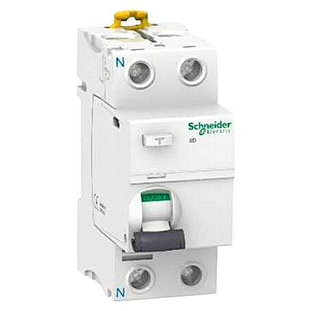 Schneider Electric Interruptor de protección diferencial de corriente residual (30 mA, Número de polos: 2)