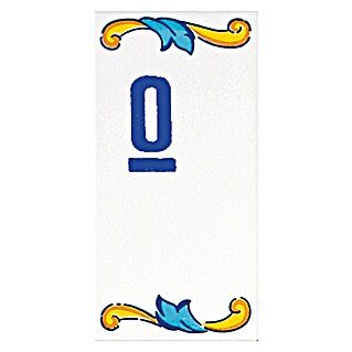 Pavimento cerámico Ordinal (7,5 x 15 cm, Blanco/Azul/Amarillo, Brillante)