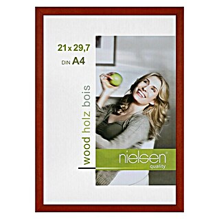 Nielsen Holzrahmen Zoom (DIN A4 / 21 x 29,7 cm, Rot)