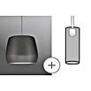 Paulmann URail 2Easy Lampenschirm Pirm (Durchmesser: 28 cm, Grau, Metall, Rund)