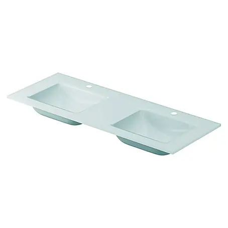 Lavabo doble Cristal