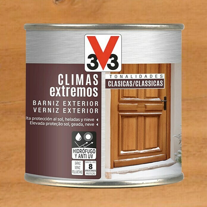 V33 Protector para madera Climas Extremos (Roble claro, 750 ml)