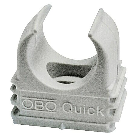 OBO Klemmschelle Quick-Schelle (Geeignet für: Installationsrohr M16, Lichtgrau, Kunststoff, 100 Stk.)