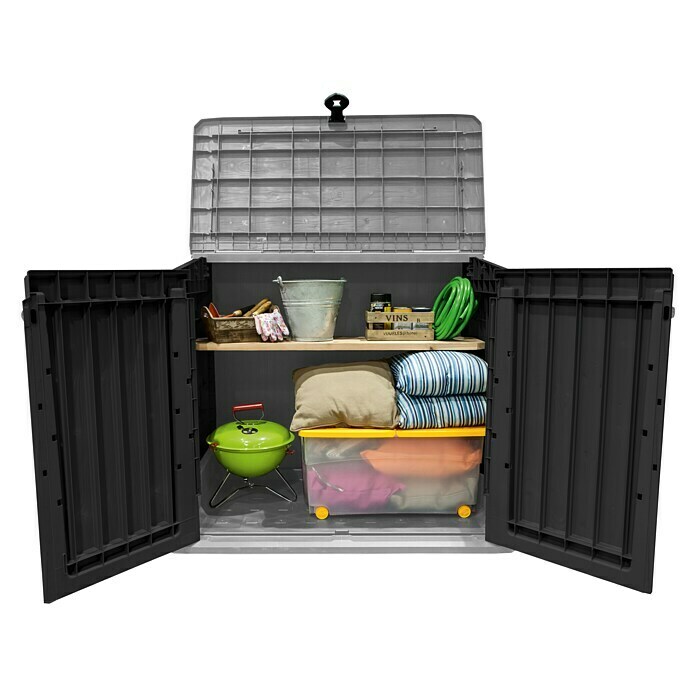 Keter Zaboj za shranjevanje Store it out Midi  (Do x Š x V: 74 x 130 x 110 cm, Plastika, Sive barve/črne barve) | 7443 - Gerätehäuser Kunststoff | IAGD - Gartenhäuser | IAG - Außenbereichsausstattung | IA - Gartenhartware | I - Stadtgarten | BAUHAUS
