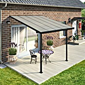 Solid Elements Marquesina adosada (Profundidad: 3 m, An x Al: 3,05 x 2,1 m, Gris antracita)