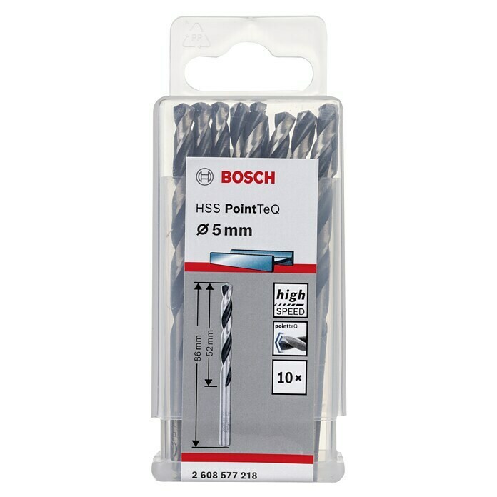 Bosch Broca para metal (Diámetro: 5 mm, Largo: 86 mm)