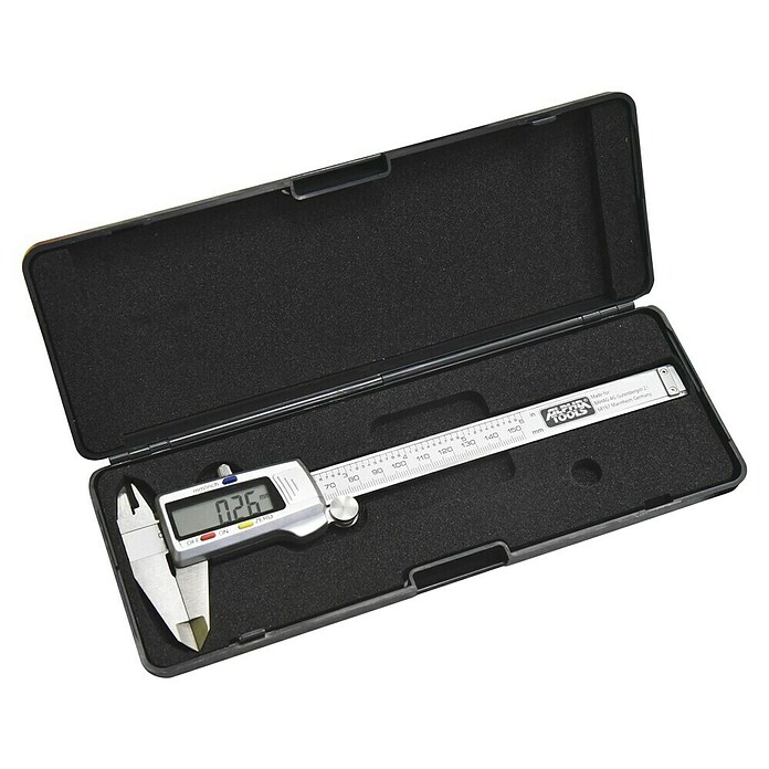 Alpha Tools Digitaler Messschieber (Messbereich: 0 - 150 mm, Stahl)