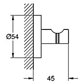 Grohe Essentials Bademantelhaken (Chrom, Glänzend)