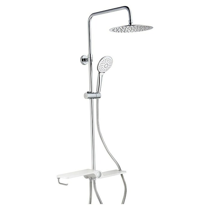 Camargue Hoofddoucheset Babsko (Met omzetter, In hoogte verstelbaar: 85 - 110 cm, Verchroomd)