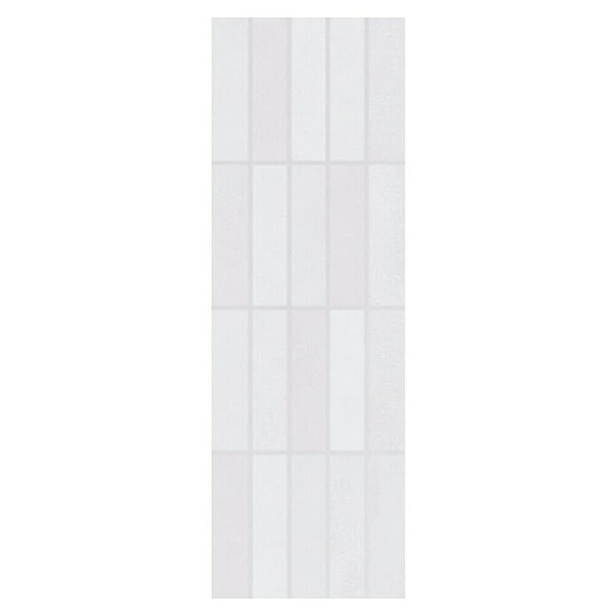 Zidna pločica Brienz  (60 x 20 cm, Bijela, Mat, Dizajn pločica: Prugasto) | BAUHAUS