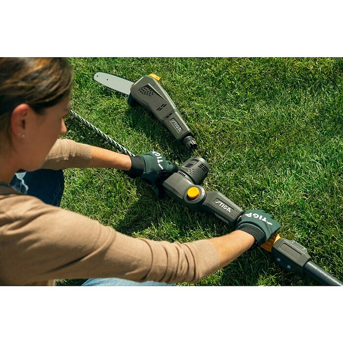 Stiga 500er Serie Akku-Heckenschere HT 500e Set (48 V, Li-Ionen, 1 Akku, Schnittlänge: 58 cm) | BAUHAUS