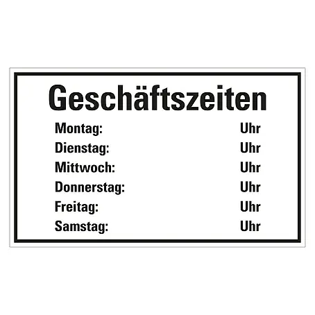 Pickup  Hinweisschild