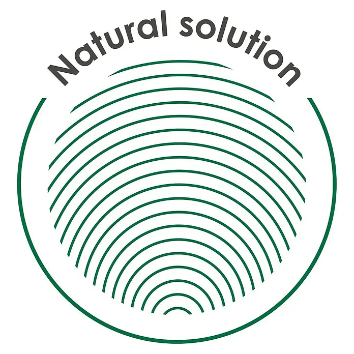 Grimsholm Green Erdspieß für Mähroboter - Gängige Signalkabel, 100 Stk. - Logo mit grünen Linien und dem Text "Natural solution", das für natürliche Produkte oder Dienstleistungen verwendet werden kann.
