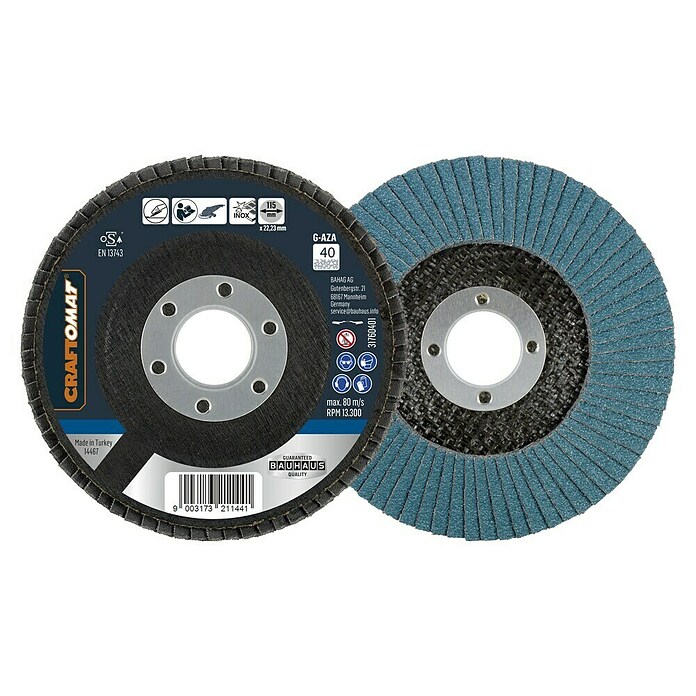 Craftomat Lamellenschijf G-AZA (Schijfdiameter: 115 mm, Korreling: 40) | BAUHAUS